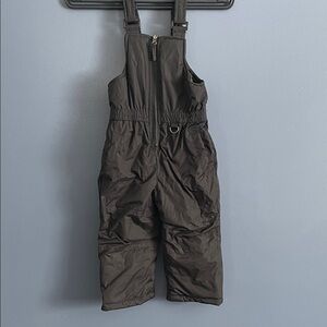 Children's Black Insulated Overalls